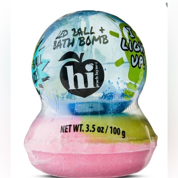 Hi Peach Layne LED Bouncy Ball & Donut Bath-bomb Sets. Includes 3 Bath Bombs. - Picture 5 of 5